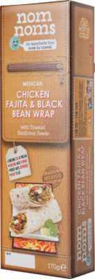 Mexican Chicken Fajita & Black Bean Wrap